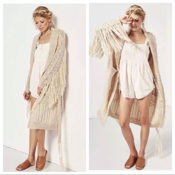 Spell Sweaters - Spell Cozy Corner Fringe Knit Cardi Sweater
